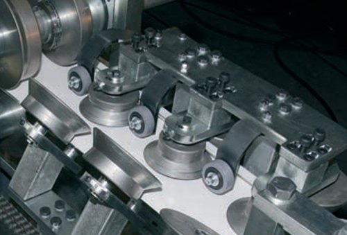 Forming rolls of the slate style roof panel rollformer