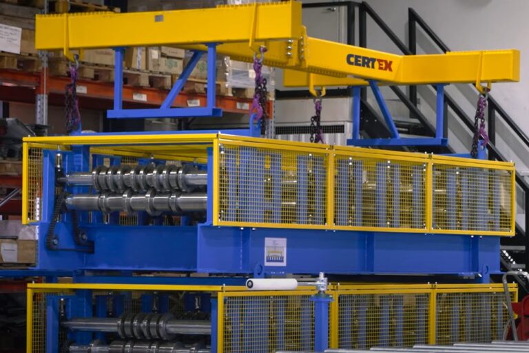 Stacked cassettes of forming rollers